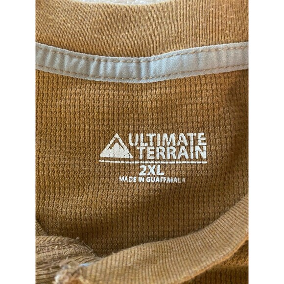 Ultimate Terrain Mens Size 3XL Tan Thermal Long Sleeve Shirt - Picture 7 of 10